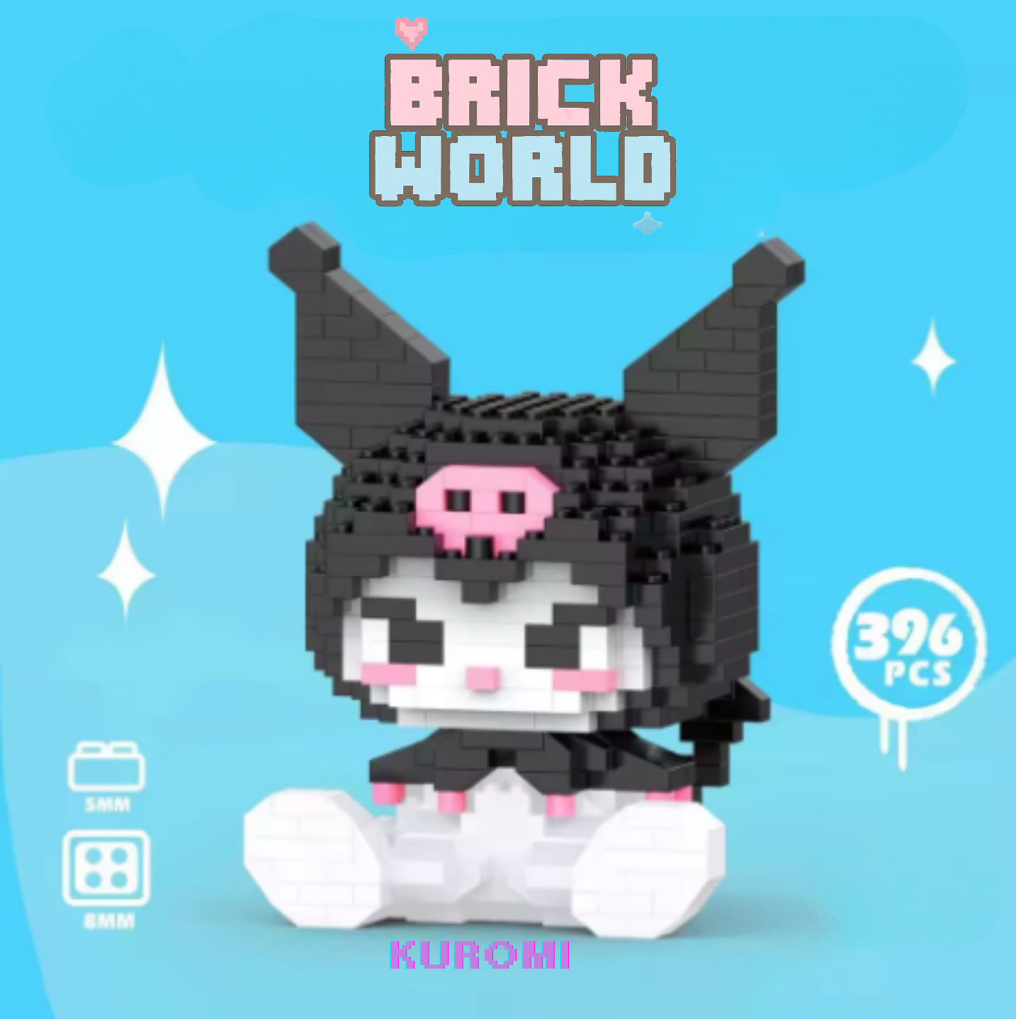 (BRICK) Kuromi Muñeco Armable de Coleccion