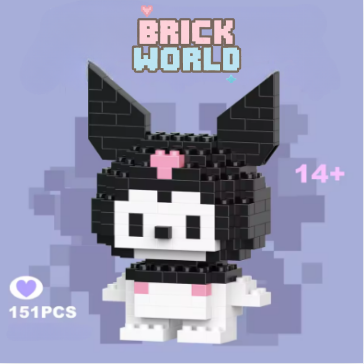 (BRICK) MiniKuromi Muñeco Armable de Coleccion