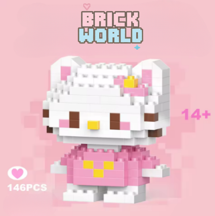 (BRICK) MiniHelloKitty Muñeco Armable de Coleccion
