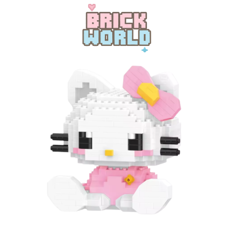 (BRICK) Hello Kitty Muñeco Armable de Colección