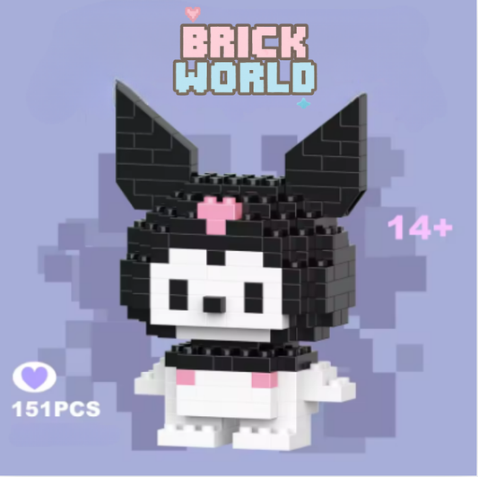 (BRICK) MiniKuromi Muñeco Armable de Coleccion