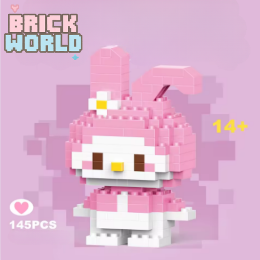 (BRICK) MiniMyMelody Muñeco Armable de Coleccion